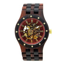 BEWELL Wood Watch Top Luxury Automatic hollow mechanical watch Men Watches Vintage Business Male's Wristwatches - Lafix
