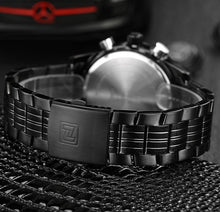 NAVIFORCE Stainless Steel Quartz Watch Men Digital LED Sports Wristwatch - Lafix
