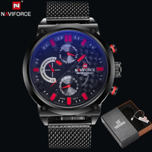 NAVIFORCE Men's Stainless Steel Quartz Sports Wrist Watch - Lafix
