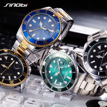 SINOBI Casual Men Watch Waterproof Date Stainless Steel Band - Lafix