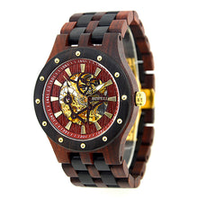 BEWELL Wood Watch Top Luxury Automatic hollow mechanical watch Men Watches Vintage Business Male's Wristwatches - Lafix