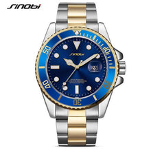 SINOBI Casual Men Watch Waterproof Date Stainless Steel Band - Lafix