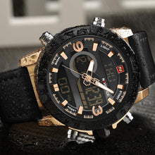 NAVIFORCE Leather Quartz Watch Men's Sport Wristwatch - Lafix
