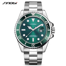 SINOBI Casual Men Watch Waterproof Date Stainless Steel Band - Lafix