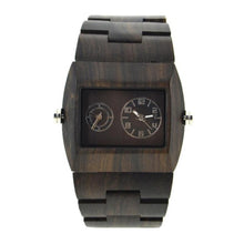 Men's Wood Watch New Quartz Wristwatches Simple Casual Wood Watches Dual Core 2 Display Business Watches - Lafix