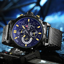 NAVIFORCE Men's Stainless Steel Quartz Sports Wrist Watch - Lafix