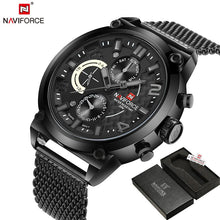 NAVIFORCE Men's Stainless Steel Quartz Sports Wrist Watch - Lafix
