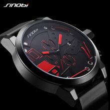 SINOBI Men Watches Full Steel Quartz Clock Racing Sport Chronograph Watch - Lafix