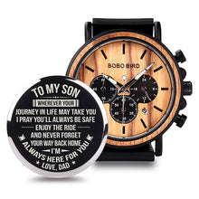 Men Watch Engrave Personal Engraving free Family Birthday Gift for Son Dad Husband Quartz Wristwatches Male Wristwatch Logo - Lafix