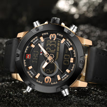 NAVIFORCE Leather Quartz Watch Men's Sport Wristwatch - Lafix