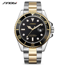 SINOBI Casual Men Watch Waterproof Date Stainless Steel Band - Lafix
