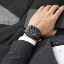 Hip Hop Iced Out Men Watch Square Diamond Quartz Luxury Mens Wrist Watches Gold Roman Calendar Steel Clock Relogio Masculino - Lafix