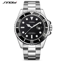 SINOBI Casual Men Watch Waterproof Date Stainless Steel Band - Lafix