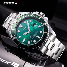 SINOBI Casual Men Watch Waterproof Date Stainless Steel Band - Lafix