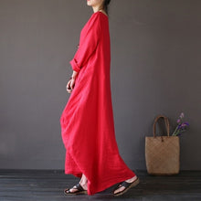2019 Summer autumn Plus Size Dresses Women 4xl 5xl Loose long vintage Dress Boho Shirt Dress Maxi Robe fashion Female Q293 - Lafix