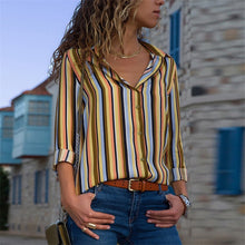Women Blouses 2019 Fashion Long Sleeve Turn Down Collar Office Shirt Leisure Blouse Shirt Casual Tops Plus Size Blusas Femininas - Lafix