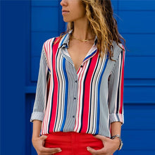 Women Blouses 2019 Fashion Long Sleeve Turn Down Collar Office Shirt Leisure Blouse Shirt Casual Tops Plus Size Blusas Femininas - Lafix