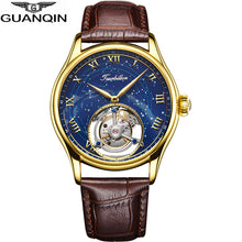 GUANQIN 100% Original Tourbillon watch top brand luxury Skeleton waterproof Sapphire  Skeleton Private custom Relogio Masculino - Lafix