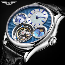 GUANQIN 2020 Real Tourbillon Mechanical Hand Wind Mens Watches Top Brand Luxury Skeleton Clock men Sapphire Relogio Masculino - Lafix