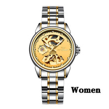 New Fashion Women Mechanical Watch Skeleton Design Top Brand Luxury Full Steel Waterproof Female Automatic Clock Montre Femme - Lafix