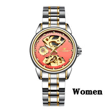 New Fashion Women Mechanical Watch Skeleton Design Top Brand Luxury Full Steel Waterproof Female Automatic Clock Montre Femme - Lafix