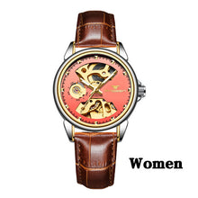 New Fashion Women Mechanical Watch Skeleton Design Top Brand Luxury Full Steel Waterproof Female Automatic Clock Montre Femme - Lafix