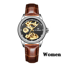 New Fashion Women Mechanical Watch Skeleton Design Top Brand Luxury Full Steel Waterproof Female Automatic Clock Montre Femme - Lafix