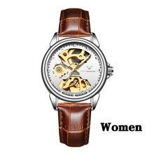 New Fashion Women Mechanical Watch Skeleton Design Top Brand Luxury Full Steel Waterproof Female Automatic Clock Montre Femme - Lafix