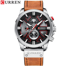 CURREN Watch Chronograph Sport Mens Watches Quartz Clock Leather Male Wristwatch Relogio Masculino Fashion Gift for Men - Lafix
