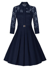 Elegant Vintage Autumn Dress - Lafix
