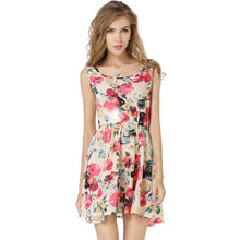 JECKSION 2016 fashionable  Women Summer Chiffon Dress Sexy  Fashion Women Summer Printed Sleeveless Mini Dresses - Lafix