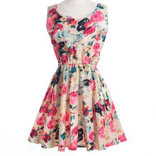 JECKSION 2016 fashionable  Women Summer Chiffon Dress Sexy  Fashion Women Summer Printed Sleeveless Mini Dresses - Lafix