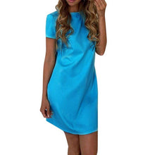 Summer Womens Dress Sexy Backless Solid Bodycon Short Sleeve Dress Ladies Party Evening Mini Dress Femininas - Lafix