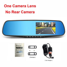 Jansite Car DVR Dual Lens Car Camera Full HD 1080P Video Recorder Rearview Mirror With Rear view DVR Dash cam Auto Registrator - Lafix