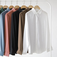 New Women's Shirt Classic Chiffon Blouse Female Plus Size Loose Long Sleeve Casual Shirts Lady Simple Style Tops Clothes Blusas - Lafix