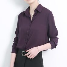New Women's Shirt Classic Chiffon Blouse Female Plus Size Loose Long Sleeve Casual Shirts Lady Simple Style Tops Clothes Blusas - Lafix