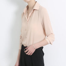 New Women's Shirt Classic Chiffon Blouse Female Plus Size Loose Long Sleeve Casual Shirts Lady Simple Style Tops Clothes Blusas - Lafix