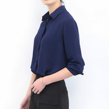 New Women's Shirt Classic Chiffon Blouse Female Plus Size Loose Long Sleeve Casual Shirts Lady Simple Style Tops Clothes Blusas - Lafix