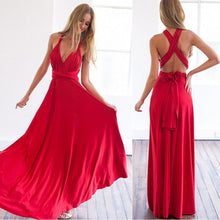 Sexy Women Multiway Wrap Convertible Boho Maxi Club Red Dress Bandage Long Dress Party Bridesmaids Infinity Robe Longue Femme - Lafix
