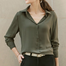 New Women's Shirt Classic Chiffon Blouse Female Plus Size Loose Long Sleeve Casual Shirts Lady Simple Style Tops Clothes Blusas - Lafix
